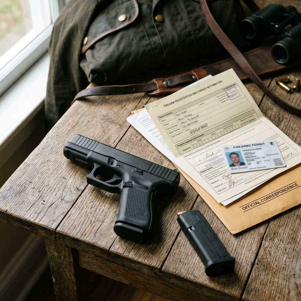 Documentação relacionada a processos de armas de fogo